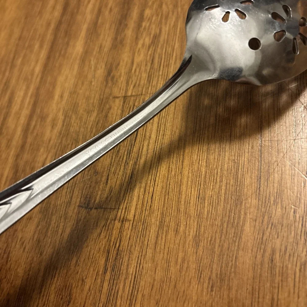 Ekco EKS7 Slotted Flower Spoon Stainless Steel 8